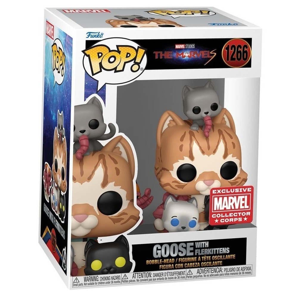 Funko Pop Marvel Collector Corps Exclusive The Marvels Goose Flerkittens 1266